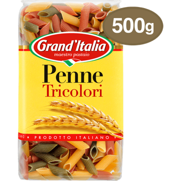 Grand'Italia Penne Tricolore 500g bij Jumbo | Flickmyhouse