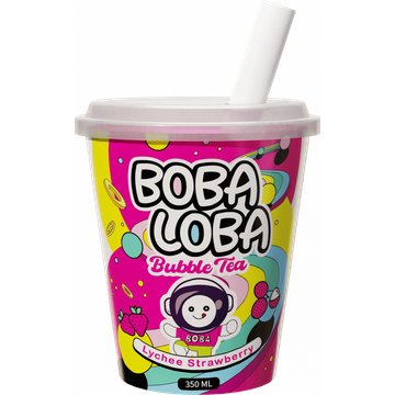 Boba Loba Strawberry Lychee 350ML bij Jumbo | Flickmyhouse