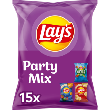 Lay's Party Mix Chips 15 uitdeelzakjes 3 smaken bij Jumbo | Flickmyhouse