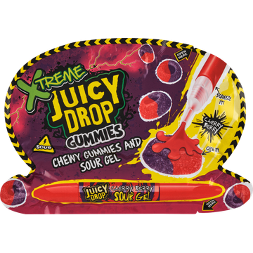 Xtreme Juicy Drop Chewy Gummies and Sour Gel 57 g bij Jumbo | Flickmyhouse