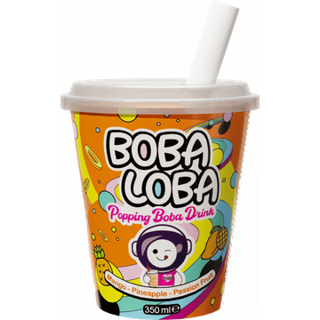 Boba Loba MangoPineapplePassion Fruit 350ML bij Jumbo | Flickmyhouse