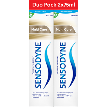 Sensodyne Multicare tandpasta voor gevoelige tanden 2x75ML bij Jumbo | Flickmyhouse