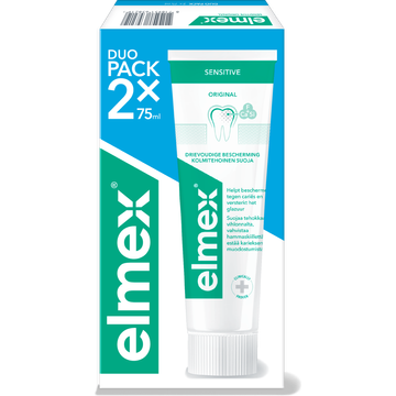 Elmex Tanspasta Sensitive Duo 2x75 ML bij Jumbo | Flickmyhouse