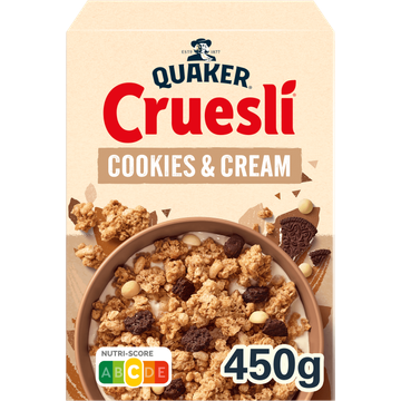Quaker Cruesli Cookies & Cream Ontbijtgranen 450 gr bij Jumbo | Flickmyhouse