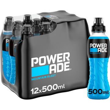 Powerade Mountain Blast Isotonic Sports Drink 12 x 500 ml bij Jumbo | Flickmyhouse