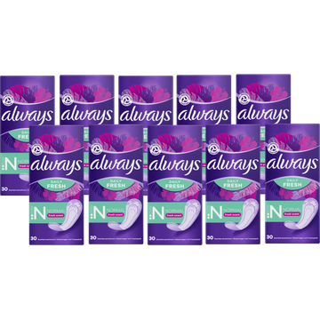 Always Daily Fresh Normal Met Een Frisse Geur 10 x 30 Stuks bij Jumbo | Flickmyhouse