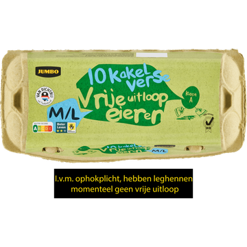 Jumbo Vrije Uitloop Eieren M/L 10 Stuks | Flickmyhouse