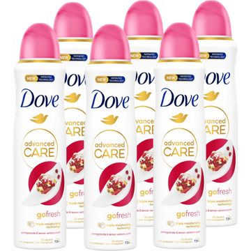 Dove Advanced Care AntiTranspirant Pomegranate Scent 150ML 6 stuks bij Jumbo | Flickmyhouse
