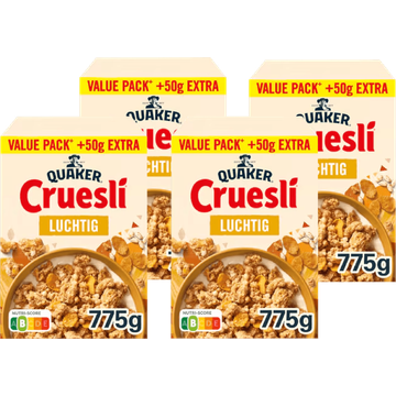 Quaker Cruesli Luchtig Voordeelverpakking 4 x 775 gr bij Jumbo | Flickmyhouse