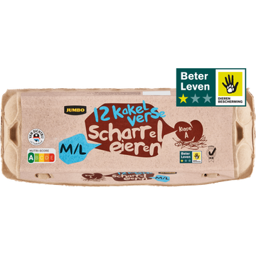 Jumbo Scharreleieren M/L 12 Stuks | Flickmyhouse