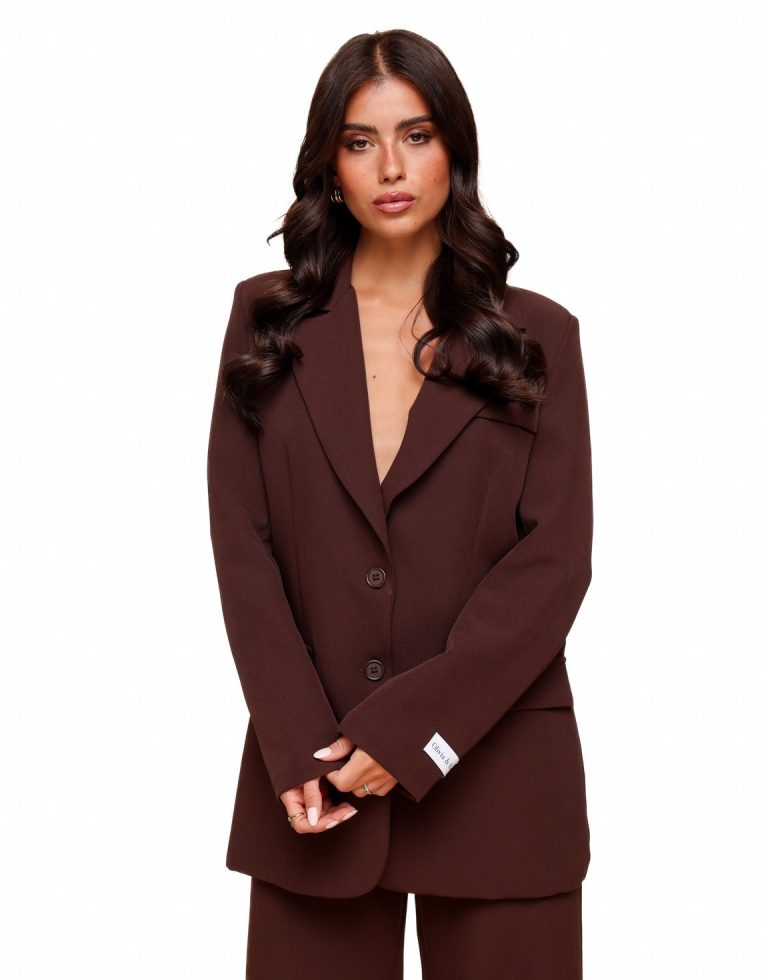 Bruine F/W Edit Basic LS - Blazer | Olivia & Kate