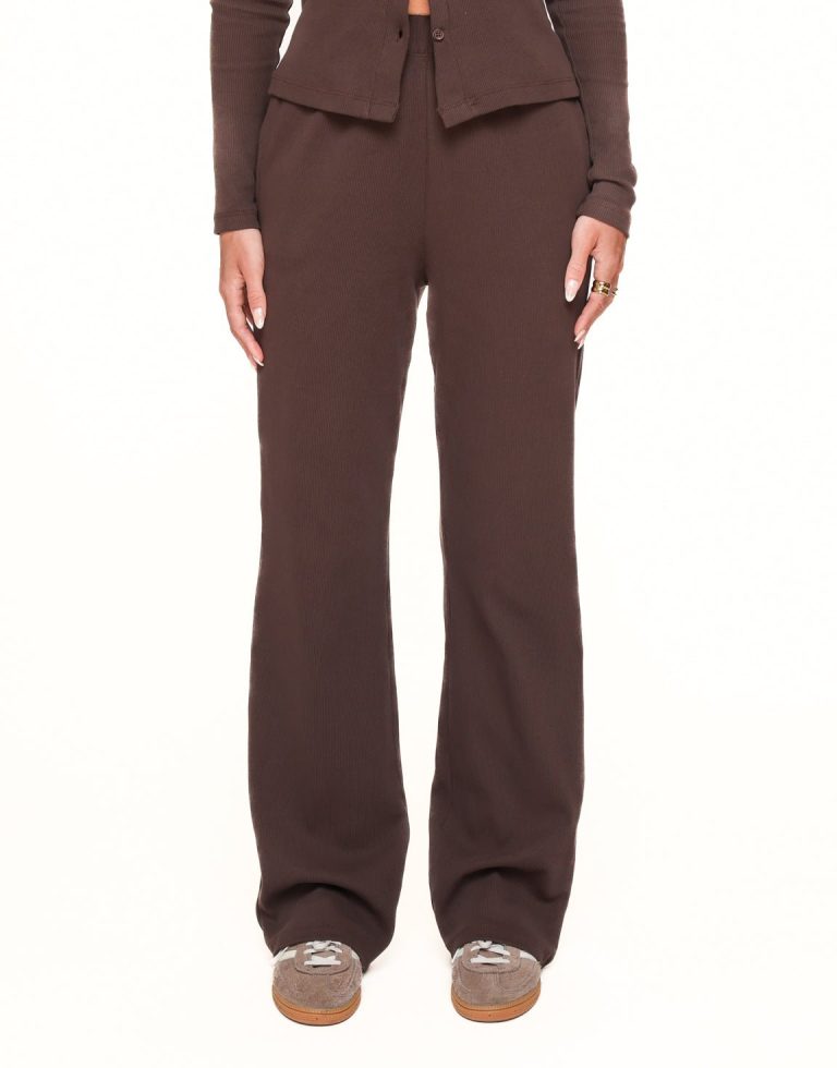 Donkerbruine Lounge - Broek | Olivia & Kate