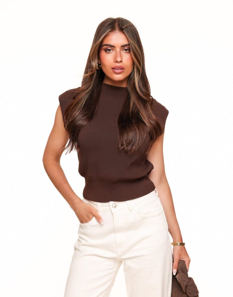 Donkerbruine Spencer - Top | Olivia & Kate