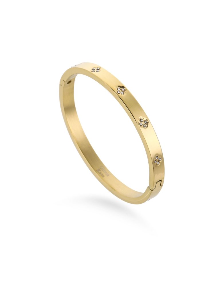 Gouden Bangle Details - Armband | Olivia & Kate