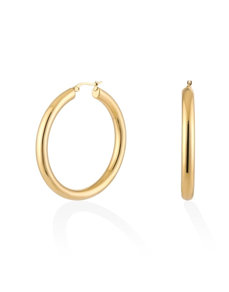 Gouden Grote Ring - Oorbellen | Olivia & Kate