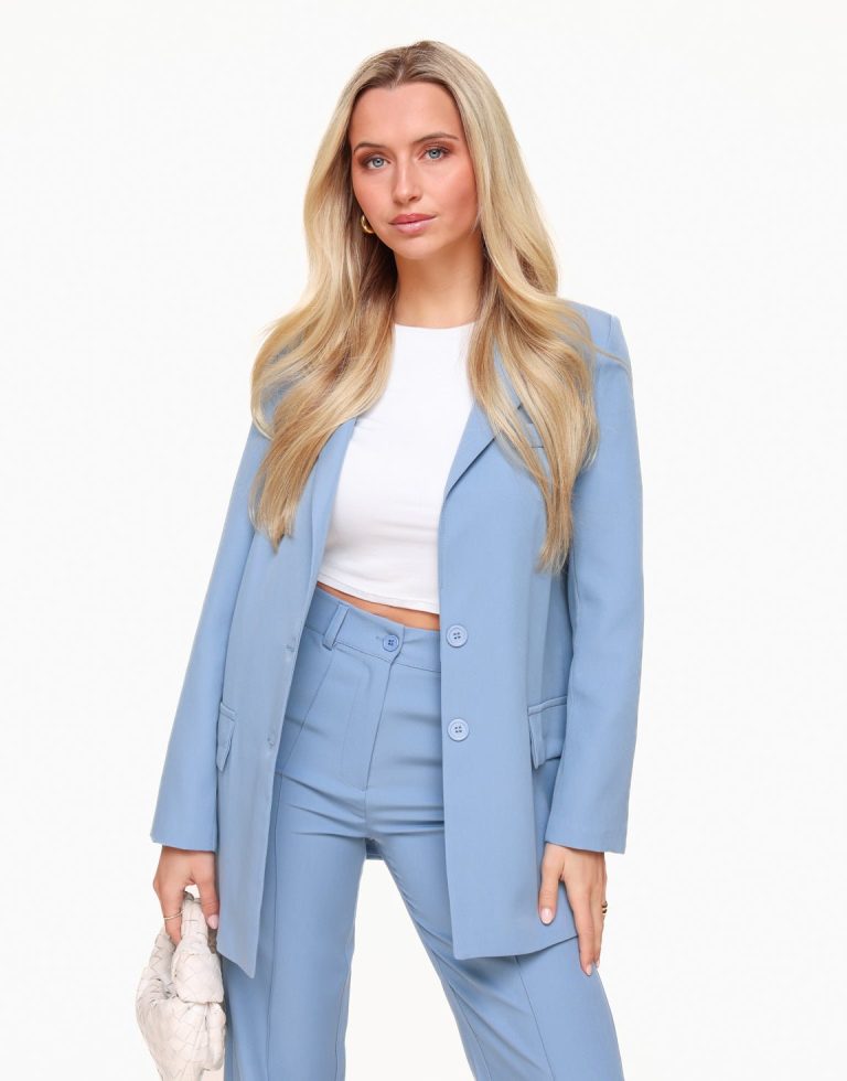 Ijsblauwe Basic - Blazer | Olivia & Kate