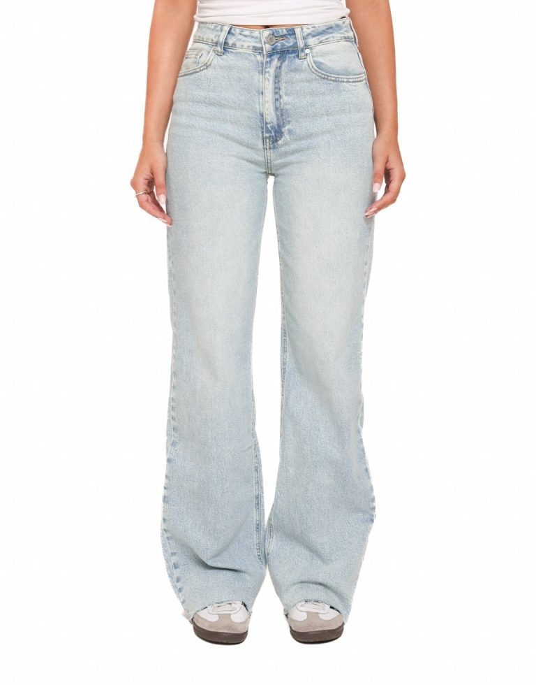 Lichtblauwe Wijde Tall - Spijkerbroek | Olivia & Kate