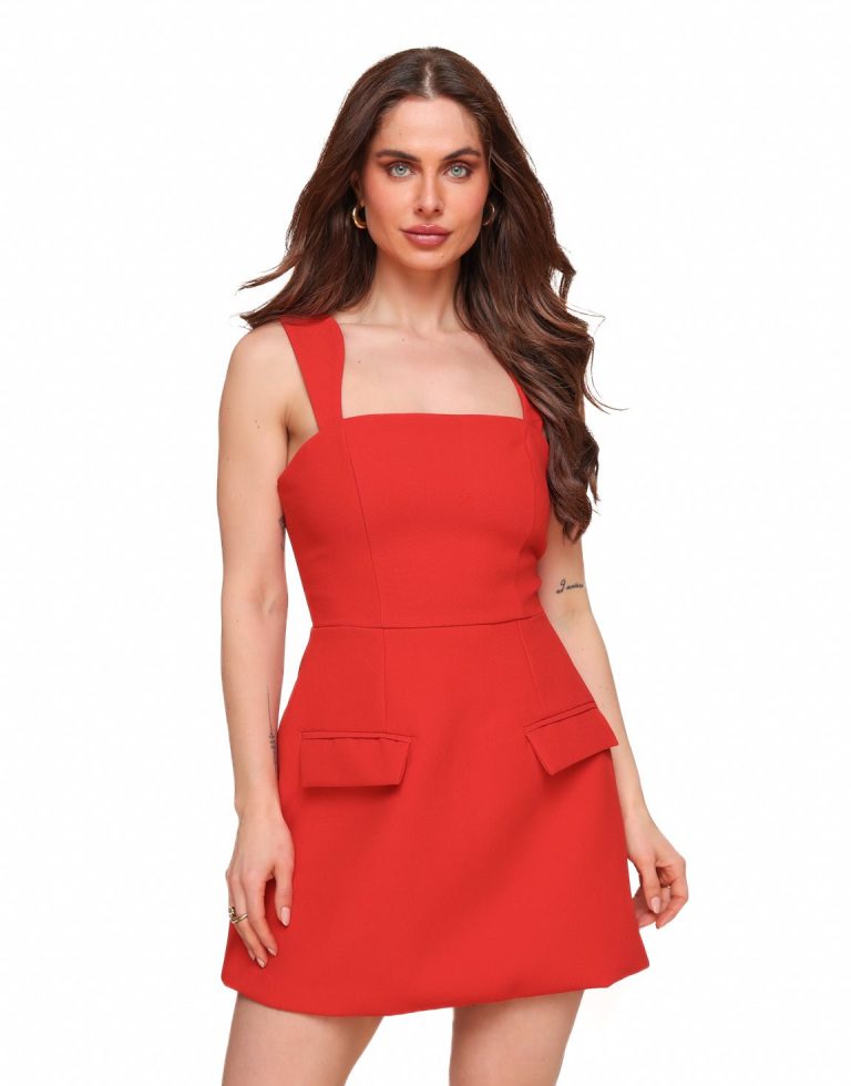 Rode Mouwloze - Jurk | Olivia & Kate