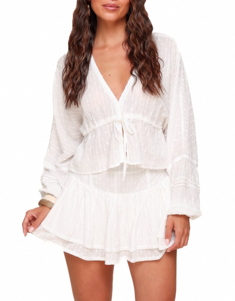 Witte Petite Ruffel - Skort | Olivia & Kate