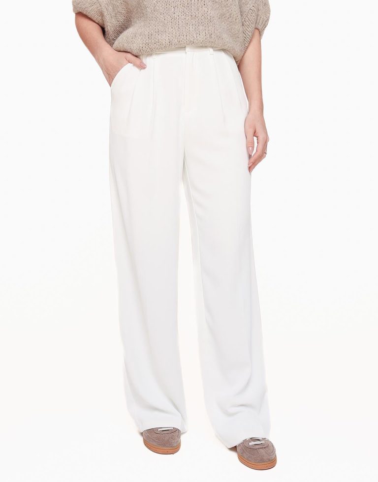 Witte Wijde - Pantalon | Olivia & Kate