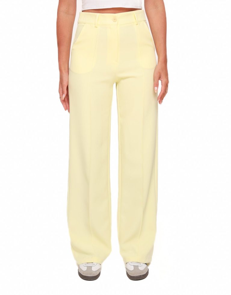Zachtgele Basic - Pantalon | Olivia & Kate