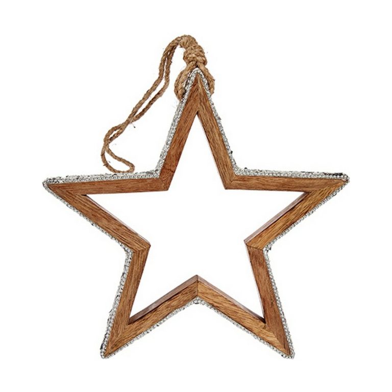 Kerstversiering Ster Purpurine Silhouet 23 x 2