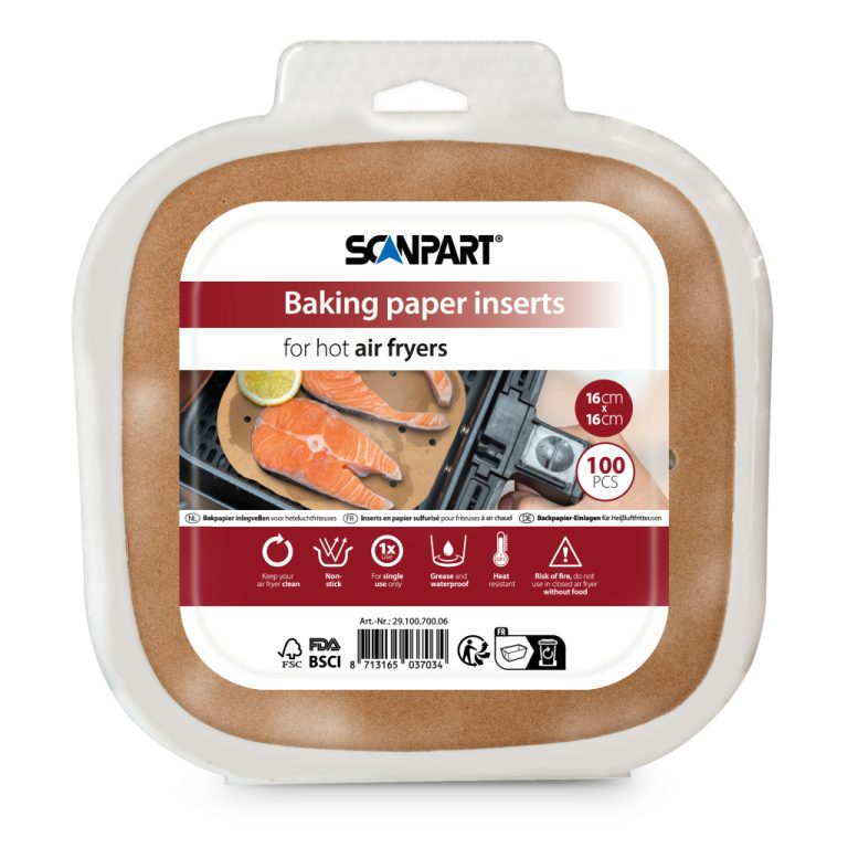 Scanpart Airfryer Filter 16x16 cm 100 Stuks | Kopen bij Flickmyhouse