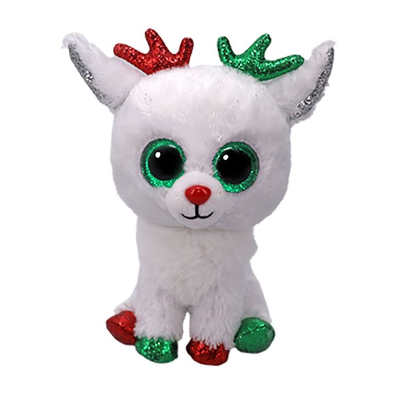 TY Beanie Boo Knuffel Rendier Snowdrop 15 cm | Kopen bij Flickmyhouse