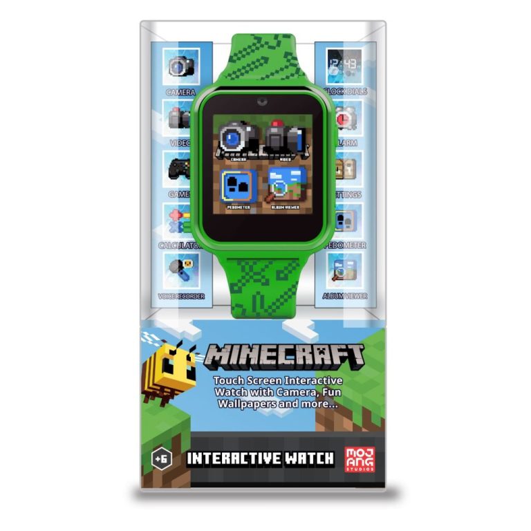 Minecraft Interactief Horloge Groen | Kopen bij Flickmyhouse