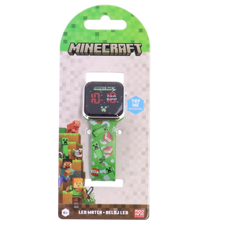 Minecraft LED Horloge Groen | Kopen bij Flickmyhouse
