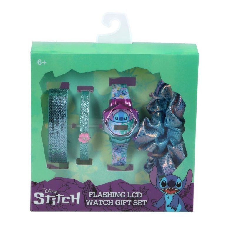 Disney Stitch LCD-Horloge Cadeauset | Kopen bij Flickmyhouse