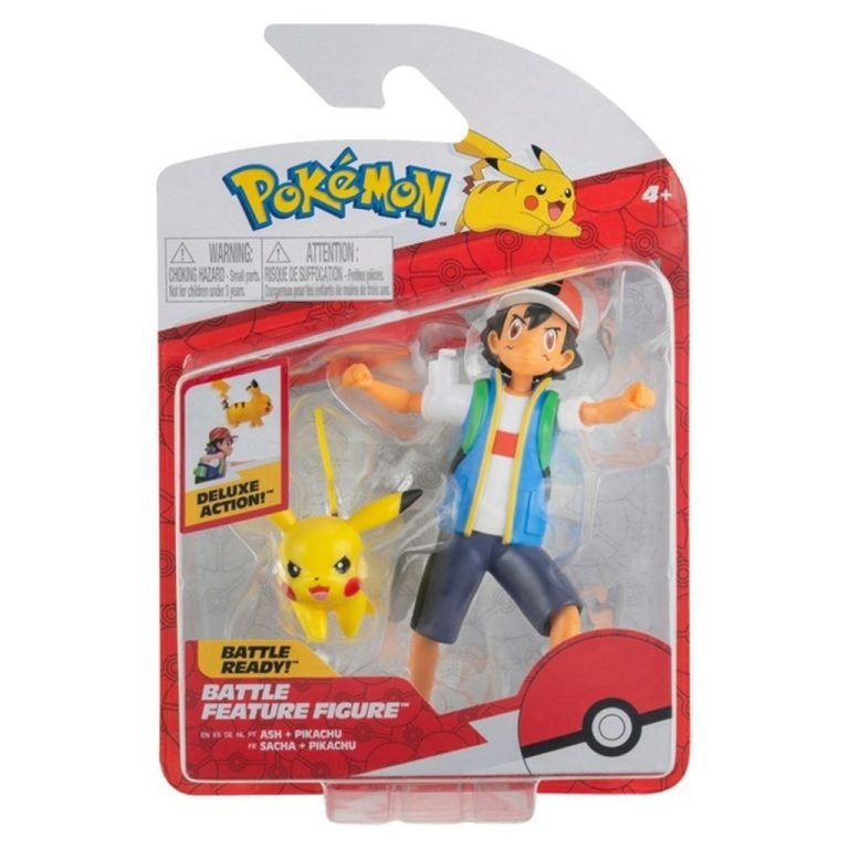 Pok&eacute;mon Battle Feature Figuren Ash en Pikachu | Kopen bij Flickmyhouse
