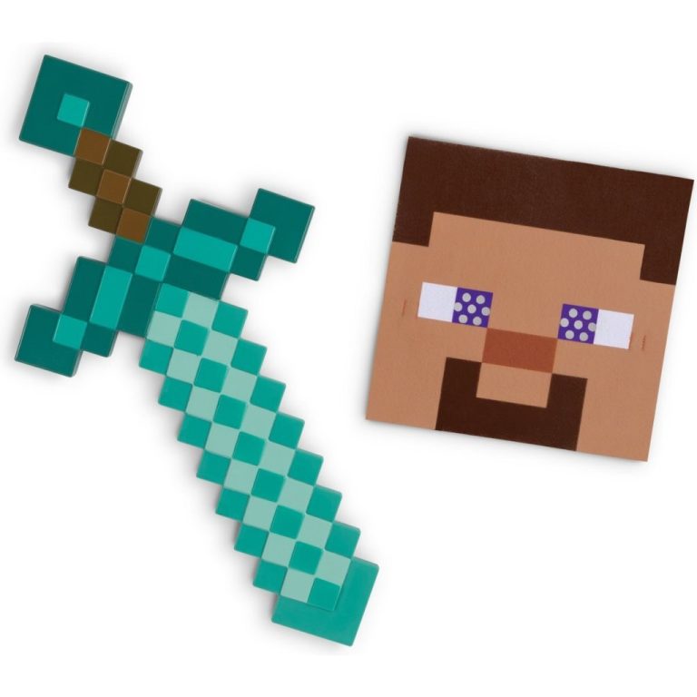 Minecraft Zwaard en Steve Masker | Kopen bij Flickmyhouse