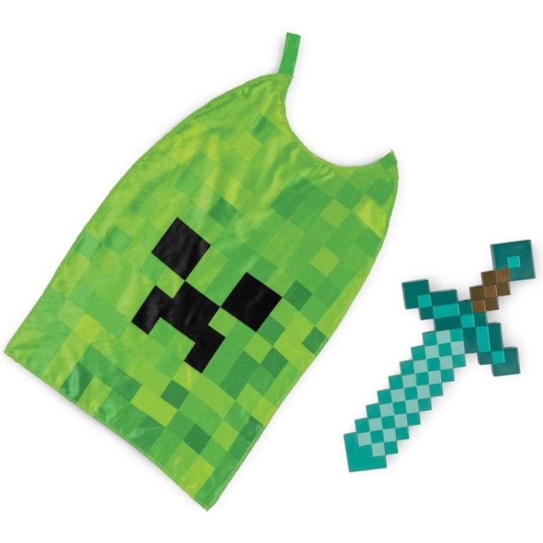 Minecraft Zwaard en Cape Groen/Blauw | Kopen bij Flickmyhouse