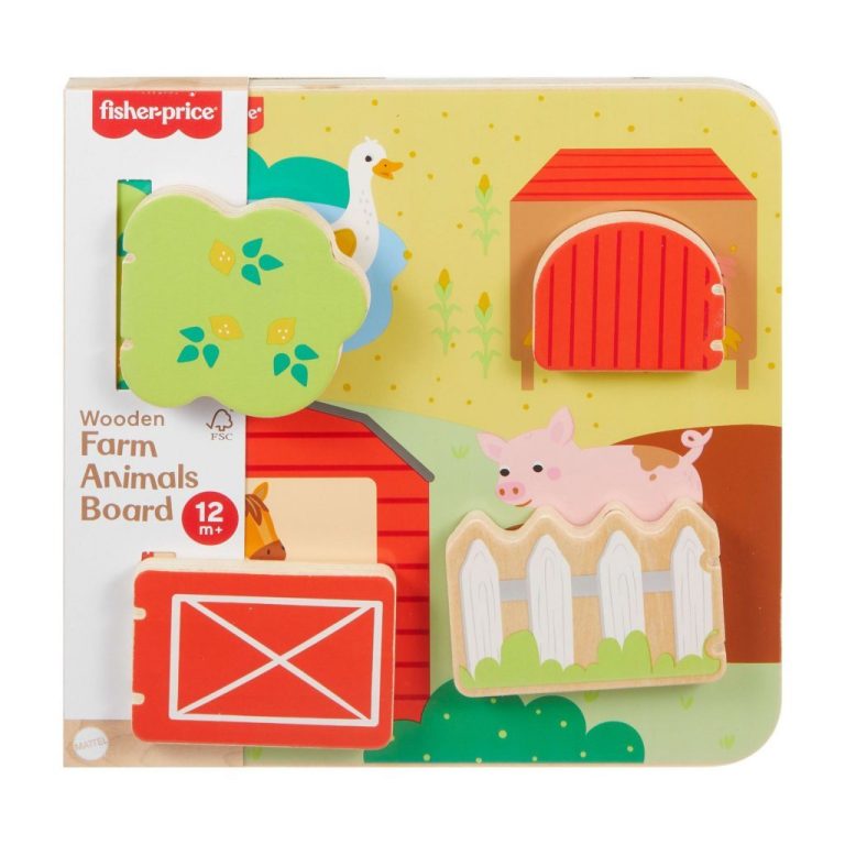Fisher Price Houten Bord Kiekeboe Boerderijdieren | Kopen bij Flickmyhouse