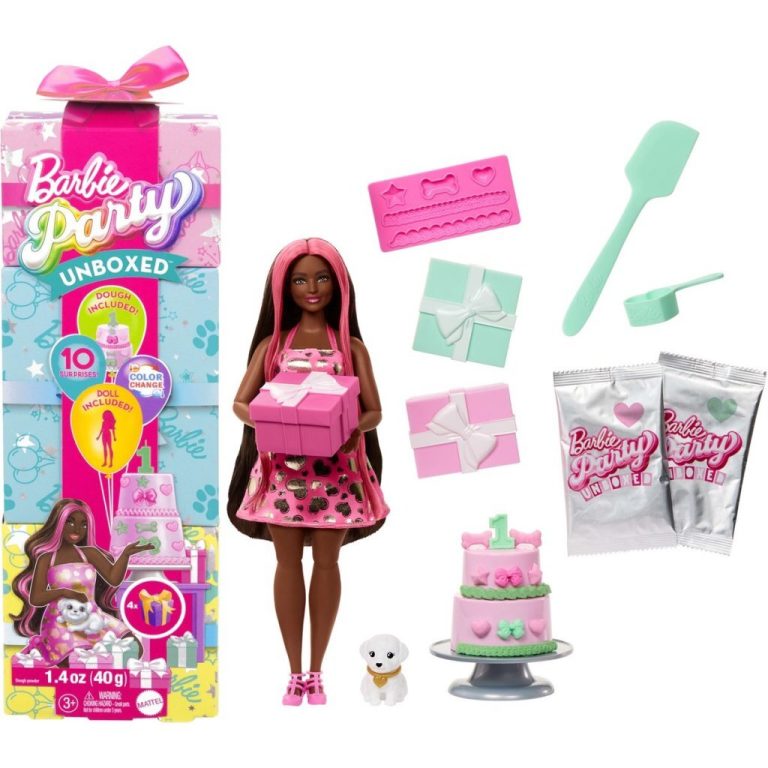 Barbie Party Unboxed Pop met Roze Highlights | Kopen bij Flickmyhouse