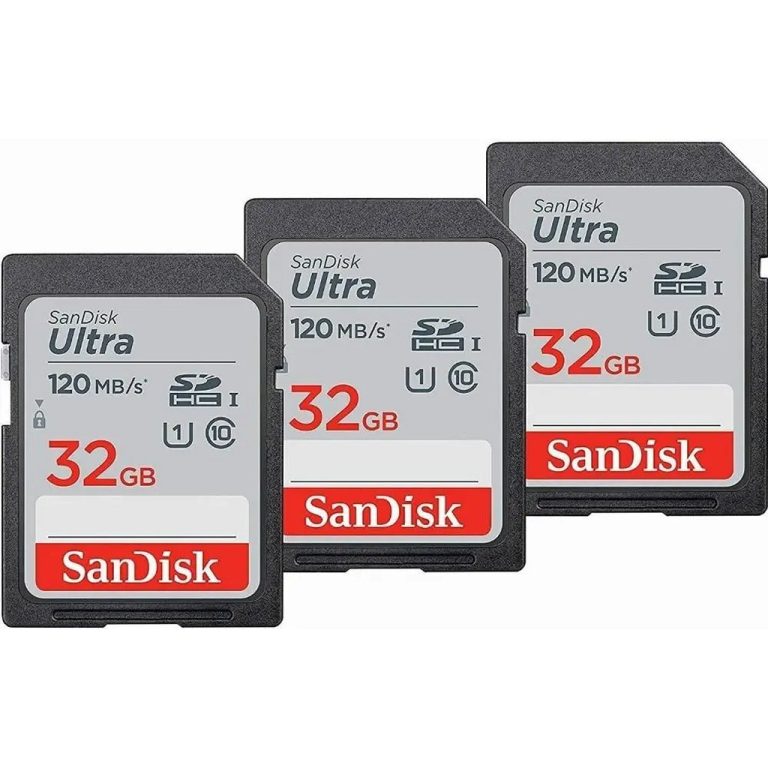 Sandisk SDHC Ultra Geheugenkaart 32GB 120mb/s CL10 3 Pack | Kopen bij Flickmyhouse