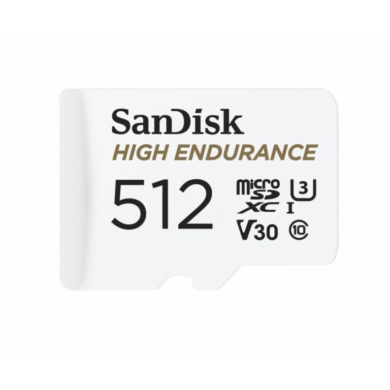Sandisk High Endurance MicroSDXC Geheugenkaart 512GB Class 10 100 mb/s Wit | Kopen bij Flickmyhouse