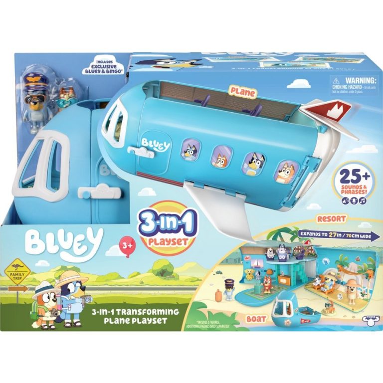 Bluey Mega 3in1 Vliegtuig + Geluid | Kopen bij Flickmyhouse