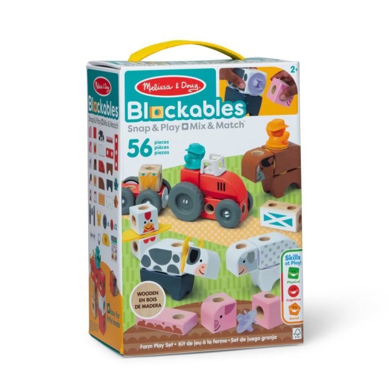Melissa & Doug Blockables Boerderij Speelset 56-delig | Kopen bij Flickmyhouse