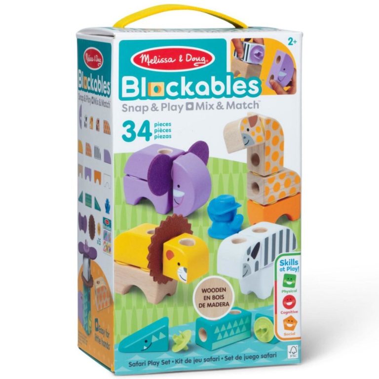 Melissa & Doug Blockables Safari Set 34-delig | Kopen bij Flickmyhouse