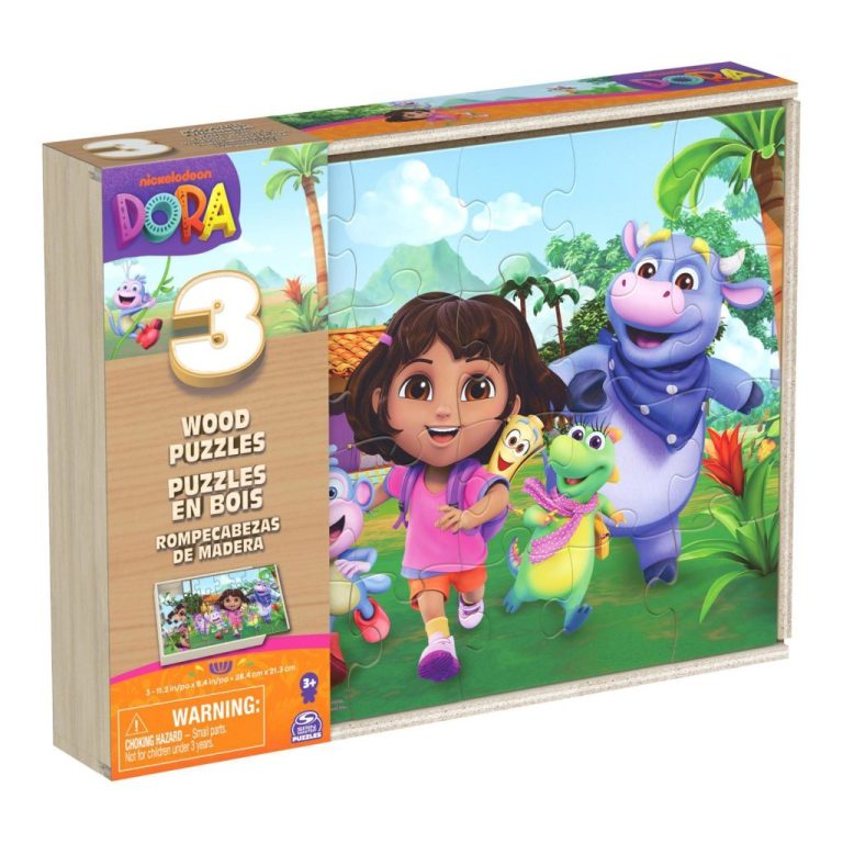Dora 3in1 Houten Puzzel 3x24 Stukjes | Kopen bij Flickmyhouse