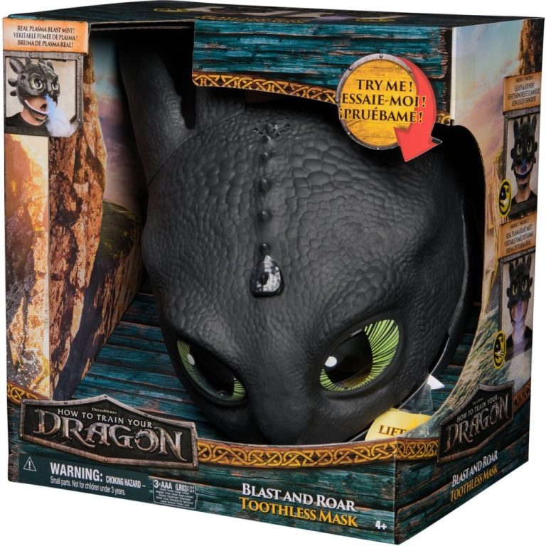 Dreamworks How To Train Your Dragon Blast and Roar Toothless Masker + Licht en Geluid | Kopen bij Flickmyhouse
