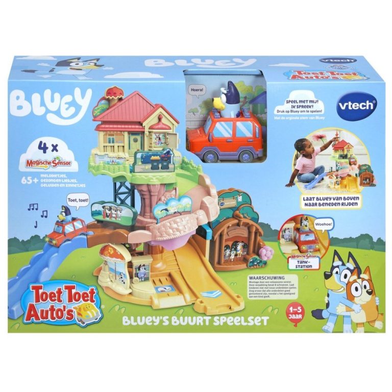 VTech Toet Toet Bluey Buurt Speelset + Licht en Geluid | Kopen bij Flickmyhouse