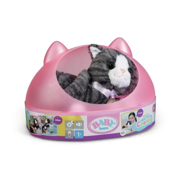 Baby Born My Cat Cookie Knuffel Kat met Mand + Geluid | Kopen bij Flickmyhouse