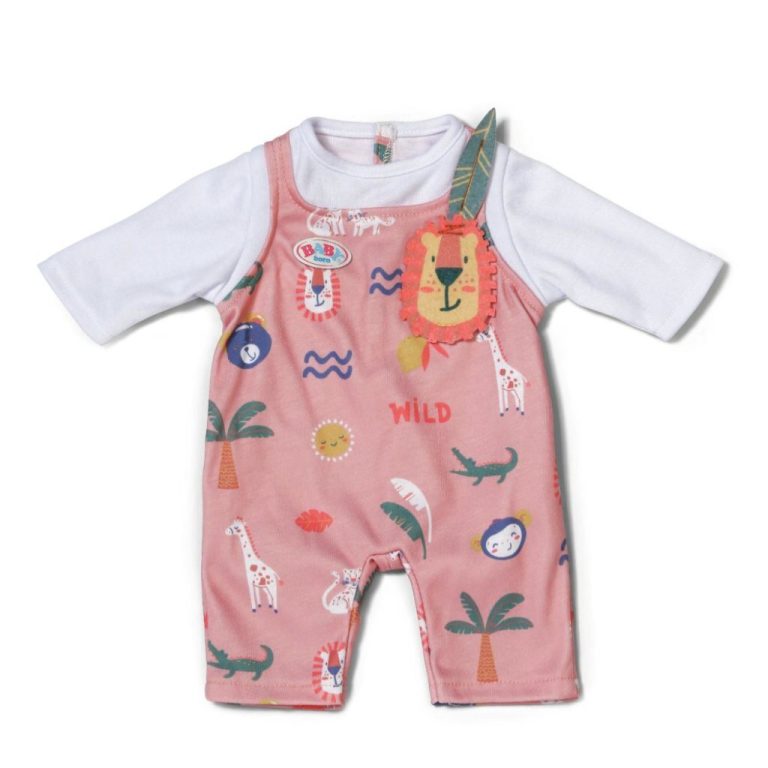 Baby Born Jungle Romper Roze/Wit | Kopen bij Flickmyhouse