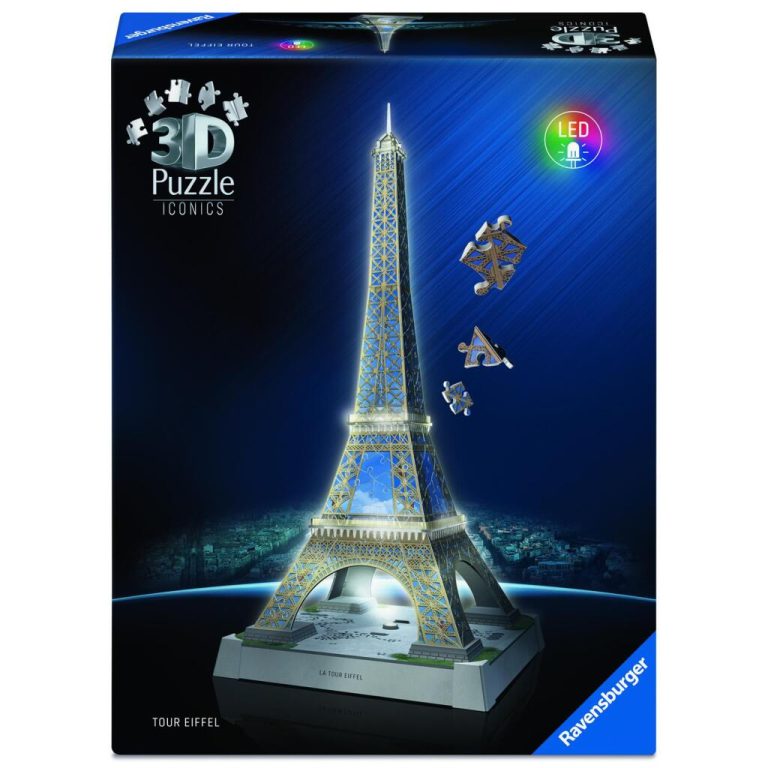 Ravensburger Iconics 3D Puzzel Eiffeltoren met Licht 216 Stukjes | Kopen bij Flickmyhouse