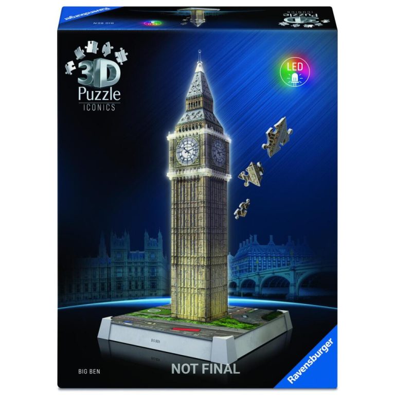 Ravensburger 3D Puzzel Big Ben + Licht 216 Stukjes | Kopen bij Flickmyhouse