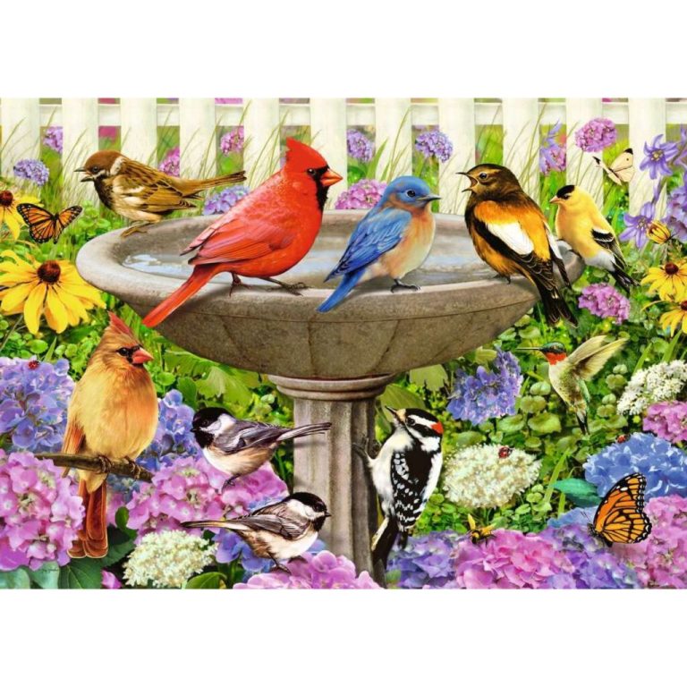 Ravensburger XXL Puzzel Bij het Vogelbadje 500 Stukjes | Kopen bij Flickmyhouse