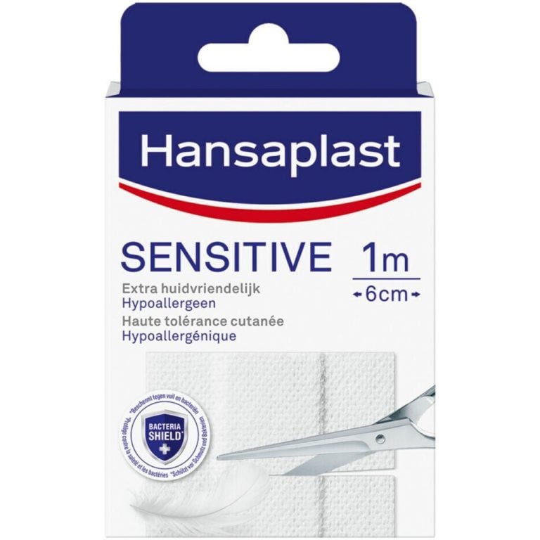 Hansaplast Sensitive Pleisters 100x6 cm Wit | Kopen bij Flickmyhouse